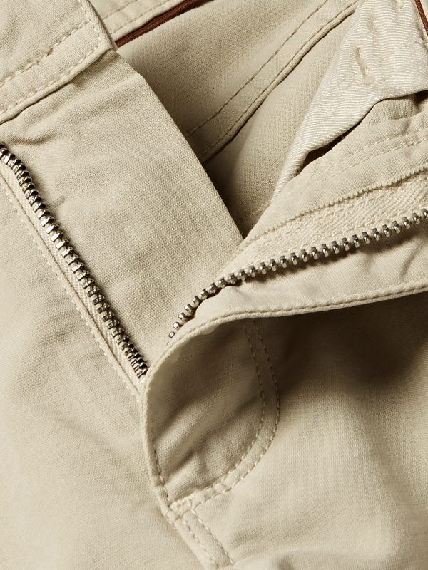 Slim-Fit Stretch-Cotton Trousers - E1 Slim-Fit Stretch-Cotton Trousers - E1