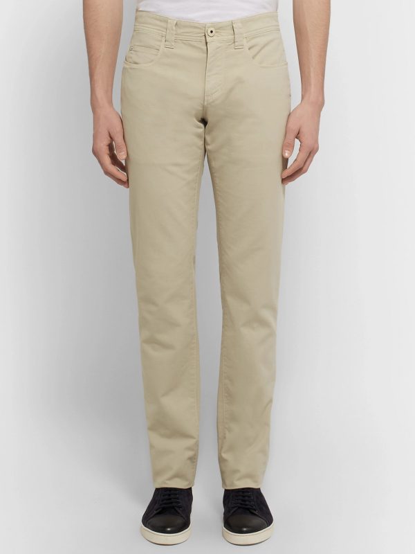 Slim-Fit Stretch-Cotton Trousers - FR Slim-Fit Stretch-Cotton Trousers - FR