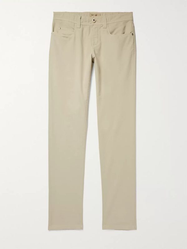 Slim-Fit Stretch-Cotton Trousers Slim-Fit Stretch-Cotton Trousers