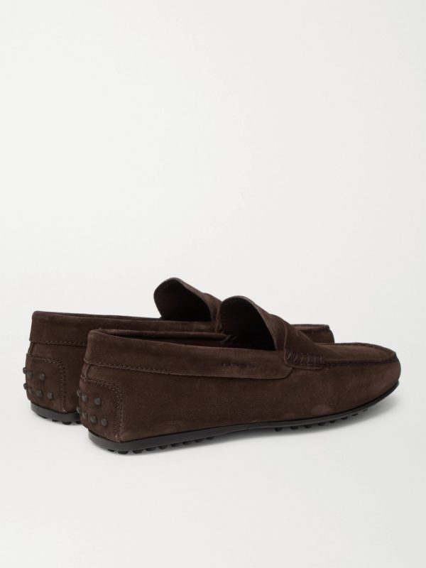Gommino Suede Driving Shoes - BK