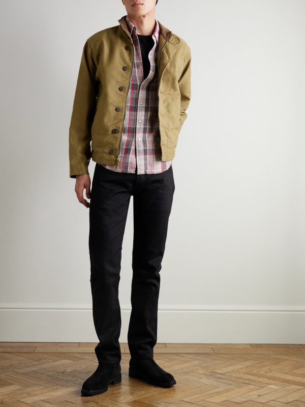 Slim-Fit Selvedge Jeans - OU Slim-Fit Selvedge Jeans - OU