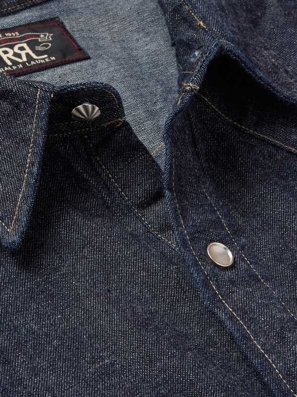 Slim-Fit Denim Western Shirt - CU Slim-Fit Denim Western Shirt - CU