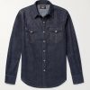 Slim-Fit Denim Western Shirt Slim-Fit Denim Western Shirt
