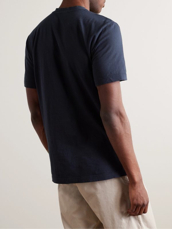 Slim-Fit Combed Cotton-Jersey T-Shirt - BK Slim-Fit Combed Cotton-Jersey T-Shirt - BK