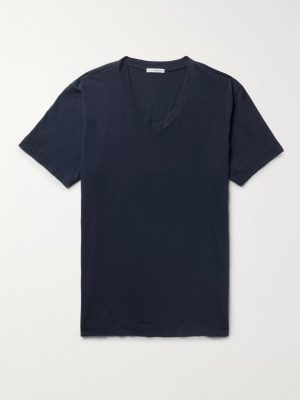 Slim-Fit Combed Cotton-Jersey T-Shirt