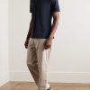 Slim-Fit Combed Cotton-Jersey T-Shirt - OU Slim-Fit Combed Cotton-Jersey T-Shirt - OU