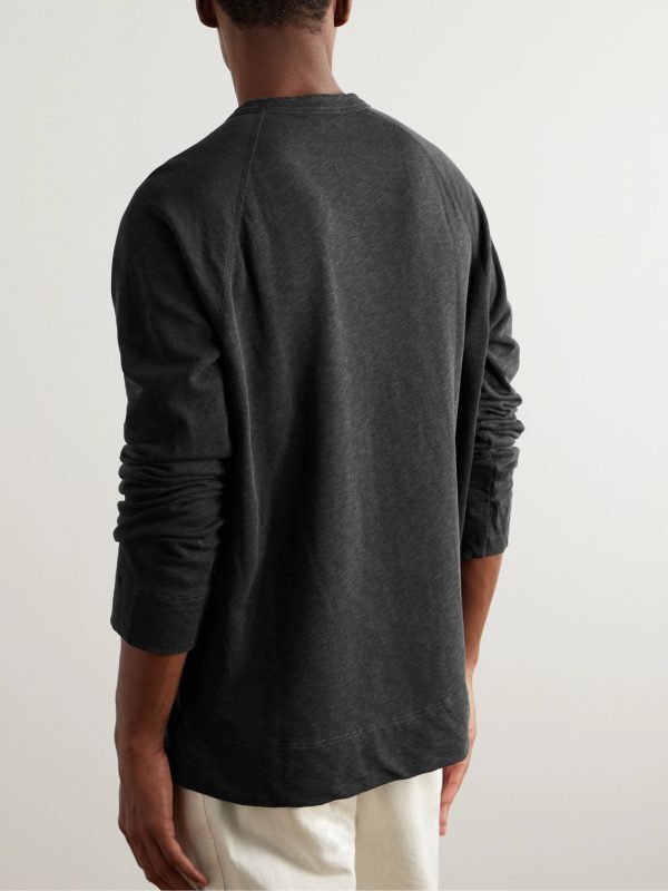 Loopback Supima Cotton-Jersey Sweatshirt - BK Loopback Supima Cotton-Jersey Sweatshirt - BK