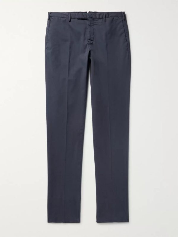 Four Season Slim-Fit Cotton-Blend Chinos Four Season Slim-Fit Cotton-Blend Chinos