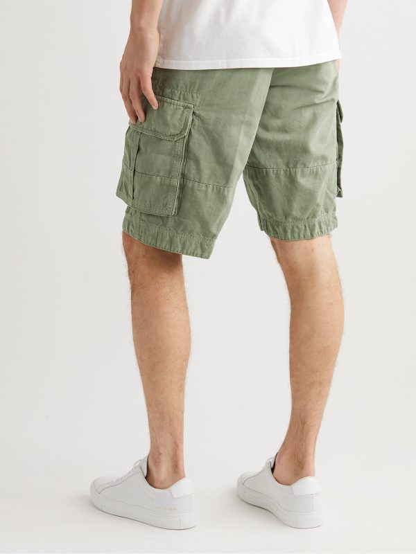 Cotton and Linen-Blend Cargo Shorts - BK Cotton and Linen-Blend Cargo Shorts - BK