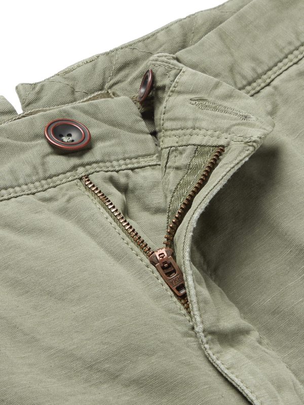 Cotton and Linen-Blend Cargo Shorts - E1 Cotton and Linen-Blend Cargo Shorts - E1