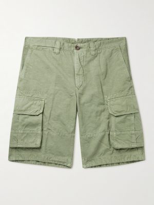 Cotton and Linen-Blend Cargo Shorts Cotton and Linen-Blend Cargo Shorts
