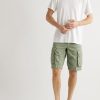 Cotton and Linen-Blend Cargo Shorts - OU Cotton and Linen-Blend Cargo Shorts - OU