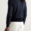 Roadster Striped Cashmere Half-Zip Sweater - BK Roadster Striped Cashmere Half-Zip Sweater - BK