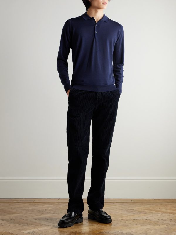 Belper Slim-Fit Merino Wool Polo Shirt - OU Belper Slim-Fit Merino Wool Polo Shirt - OU