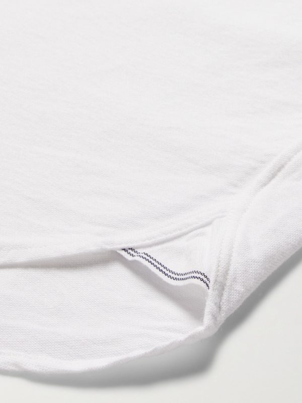 Auguste Grandad-Collar Cotton Oxford Shirt - E2