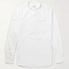 Auguste Grandad-Collar Cotton Oxford Shirt
