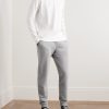 Tapered Brushed Loopback Cotton-Jersey Sweatpants - OU