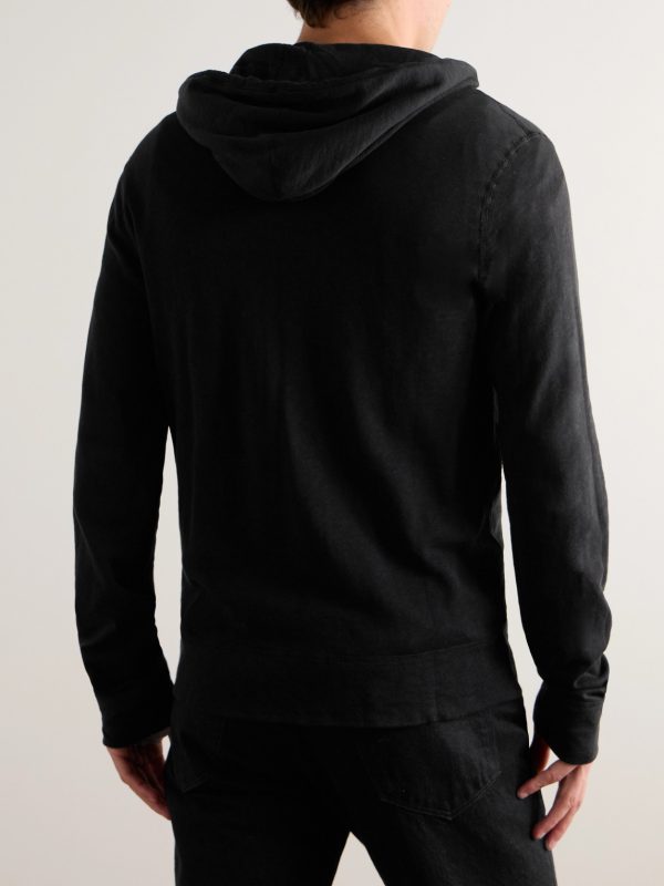 Supima Cotton-Jersey Hoodie - BK