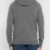 Mélange Virgin Wool-Blend Zip-Up Hoodie - BK Mélange Virgin Wool-Blend Zip-Up Hoodie - BK