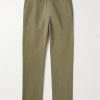 Cotton and Linen-Blend Twill Chinos Cotton and Linen-Blend Twill Chinos