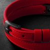 My Move Blackened Titanium, Diamond and Leather Bracelet - BK My Move Blackened Titanium, Diamond and Leather Bracelet - BK