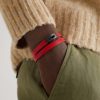 My Move Blackened Titanium, Diamond and Leather Bracelet - FR My Move Blackened Titanium, Diamond and Leather Bracelet - FR