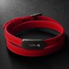 My Move Blackened Titanium, Diamond and Leather Bracelet My Move Blackened Titanium, Diamond and Leather Bracelet
