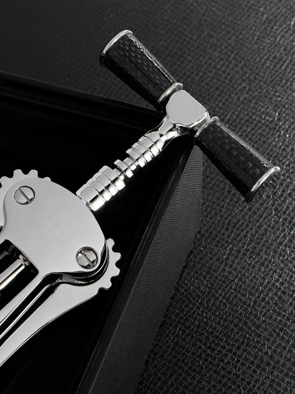 Chrome-Plated, Stainless Steel and Carbon Fibre Corkscrew - CU Chrome-Plated, Stainless Steel and Carbon Fibre Corkscrew - CU