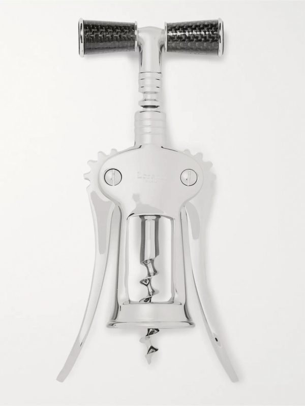 Chrome-Plated, Stainless Steel and Carbon Fibre Corkscrew - FR Chrome-Plated, Stainless Steel and Carbon Fibre Corkscrew - FR