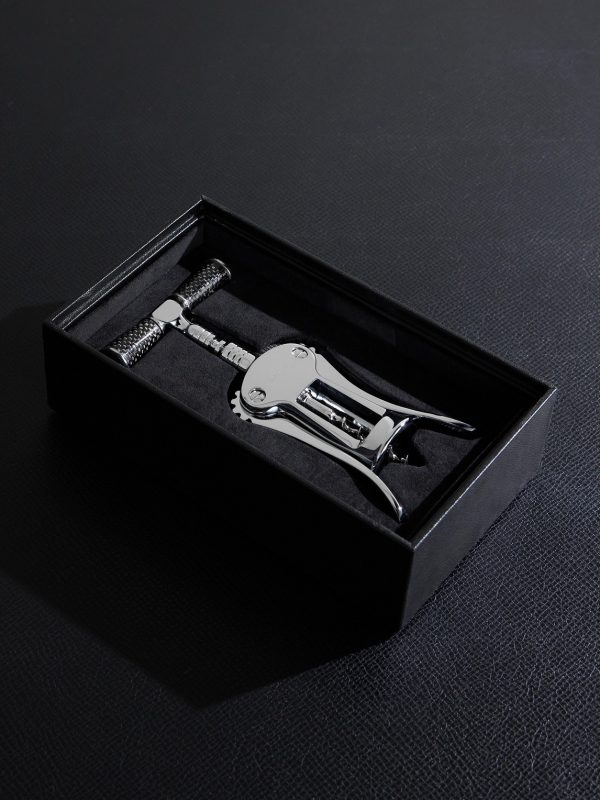 Chrome-Plated, Stainless Steel and Carbon Fibre Corkscrew Chrome-Plated, Stainless Steel and Carbon Fibre Corkscrew