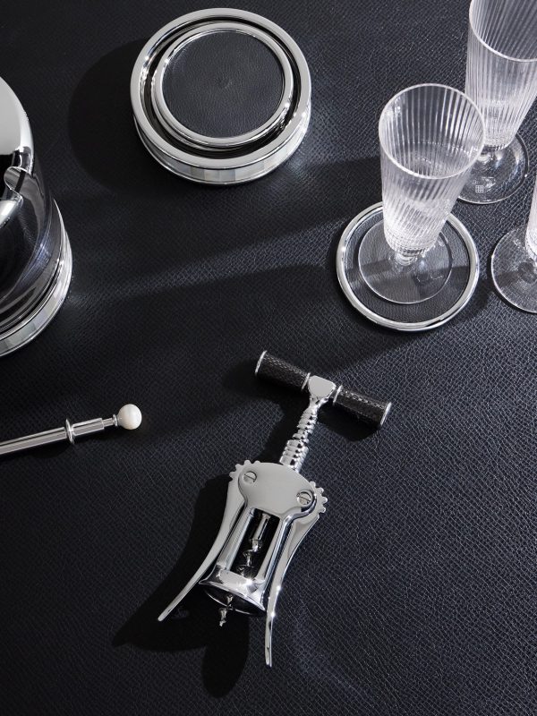 Chrome-Plated, Stainless Steel and Carbon Fibre Corkscrew - OU Chrome-Plated, Stainless Steel and Carbon Fibre Corkscrew - OU