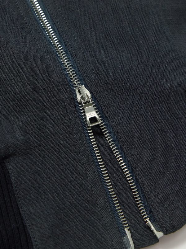 Textured Cotton and Linen-Blend Bomber Jacket - E1 Textured Cotton and Linen-Blend Bomber Jacket - E1