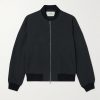 Textured Cotton and Linen-Blend Bomber Jacket Textured Cotton and Linen-Blend Bomber Jacket