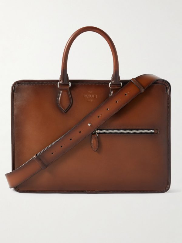 Un Jour Scritto Venezia Leather Briefcase Un Jour Scritto Venezia Leather Briefcase