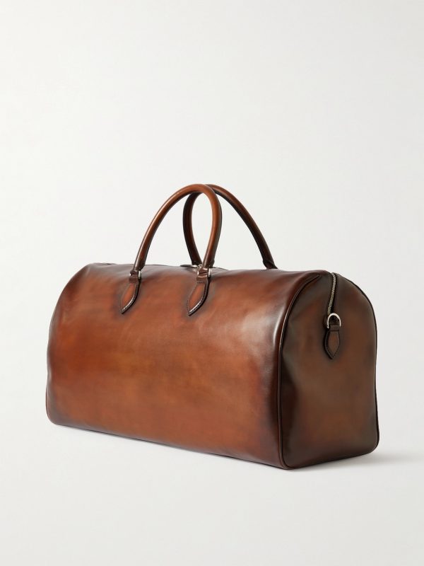 Jour Off Scritto Venezia Leather Duffle Bag - BK Jour Off Scritto Venezia Leather Duffle Bag - BK