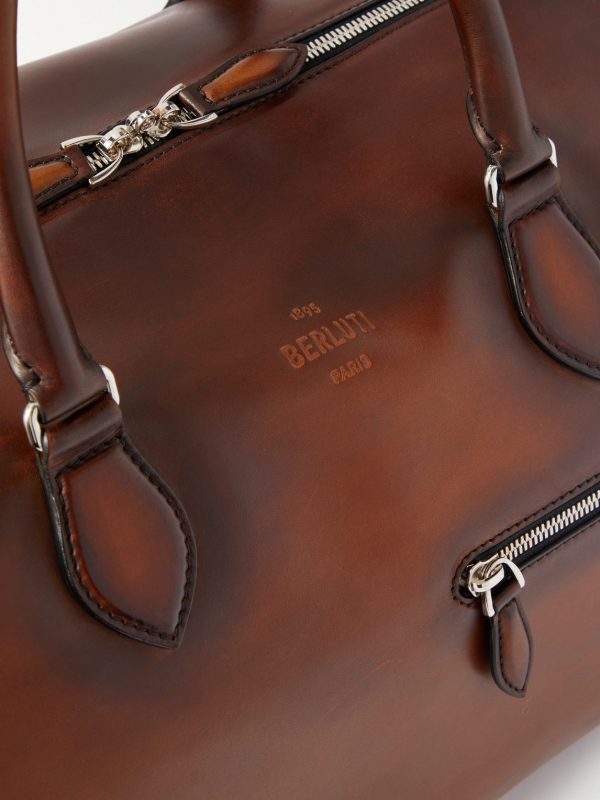 Jour Off Scritto Venezia Leather Duffle Bag - CU Jour Off Scritto Venezia Leather Duffle Bag - CU
