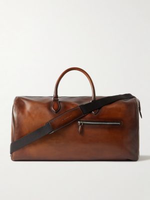 Jour Off Scritto Venezia Leather Duffle Bag Jour Off Scritto Venezia Leather Duffle Bag
