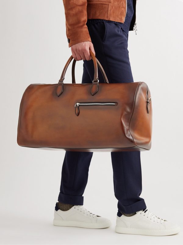 Jour Off Scritto Venezia Leather Duffle Bag - OU Jour Off Scritto Venezia Leather Duffle Bag - OU