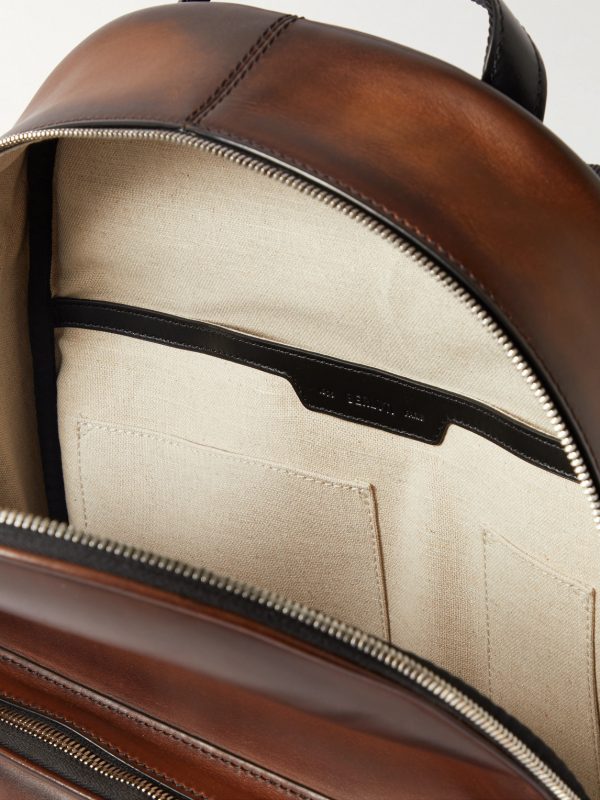 Time Off Scritto Venezia Leather Backpack - E1 Time Off Scritto Venezia Leather Backpack - E1
