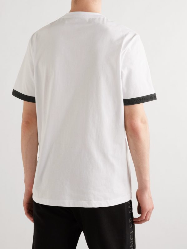 Logo-Appliquéd Cotton-Jersey T-Shirt - BK