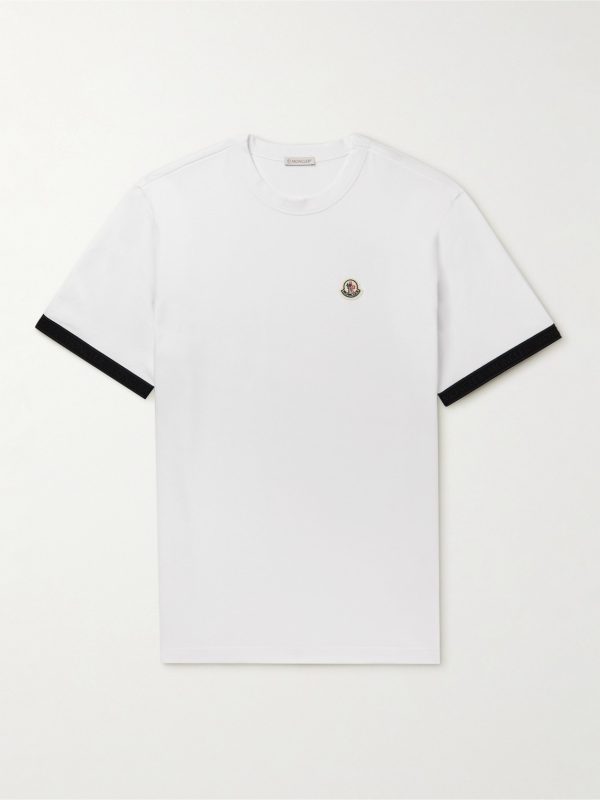 Logo-Appliquéd Cotton-Jersey T-Shirt