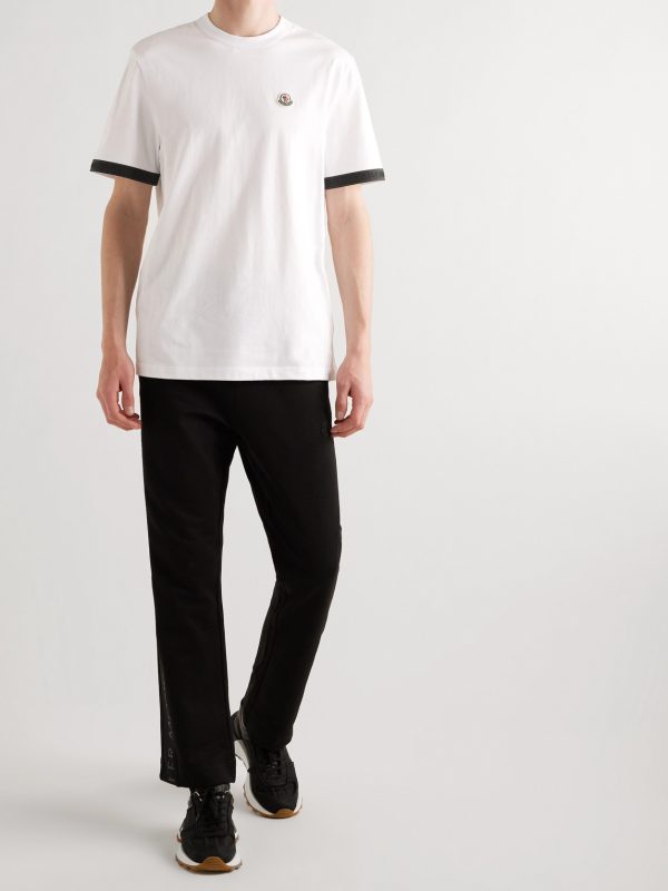 Logo-Appliquéd Cotton-Jersey T-Shirt - OU