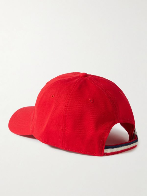 Logo-Appliquéd Cotton-Twill Baseball Cap - BK