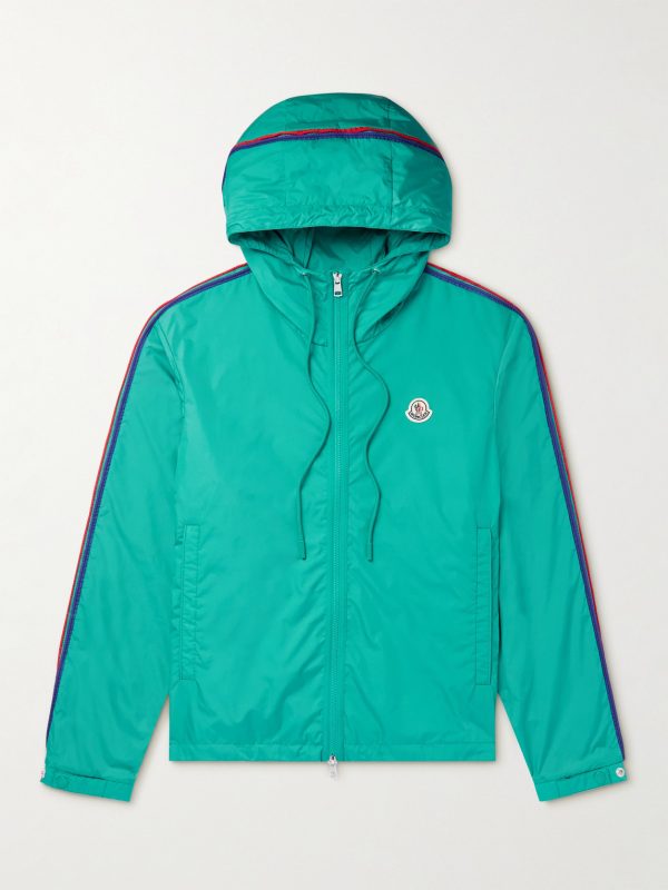 Hattab Logo-Appliquéd Shell Hooded Jacket