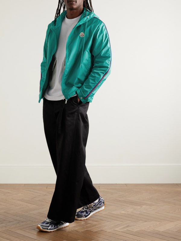 Hattab Logo-Appliquéd Shell Hooded Jacket - OU