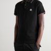 Logo-Appliquéd Striped Cotton-Piqué Polo Shirt - FR Logo-Appliquéd Striped Cotton-Piqué Polo Shirt - FR