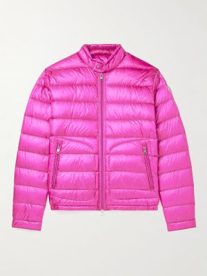 Acorus Logo-Appliquéd Quilted Glossed-Shell Down Jacket Acorus Logo-Appliquéd Quilted Glossed-Shell Down Jacket