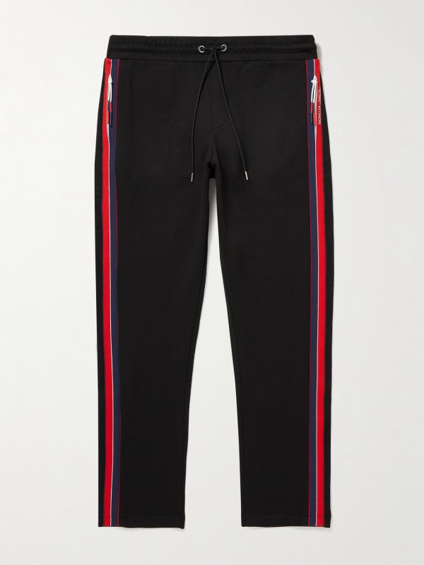 Straight-Leg Striped Cotton-Jersey Sweatpants Straight-Leg Striped Cotton-Jersey Sweatpants
