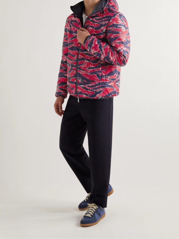 Bressay Reversible Printed Shell Hooded Down Jacket - OU