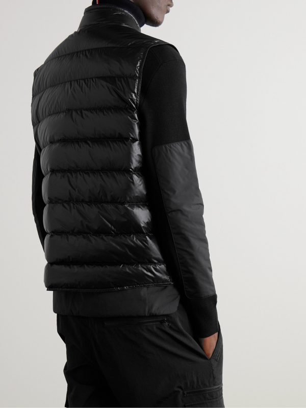 Gui Slim-Fit Logo-Appliquéd Quilted Shell Down Gilet - BK